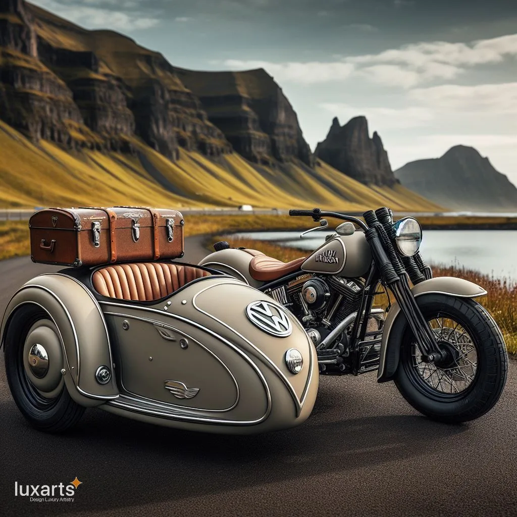 Harley Davidson and Volkswagen Sidecar: Cruising in Style luxarts sidecar vw x harley davidson 21 jpg