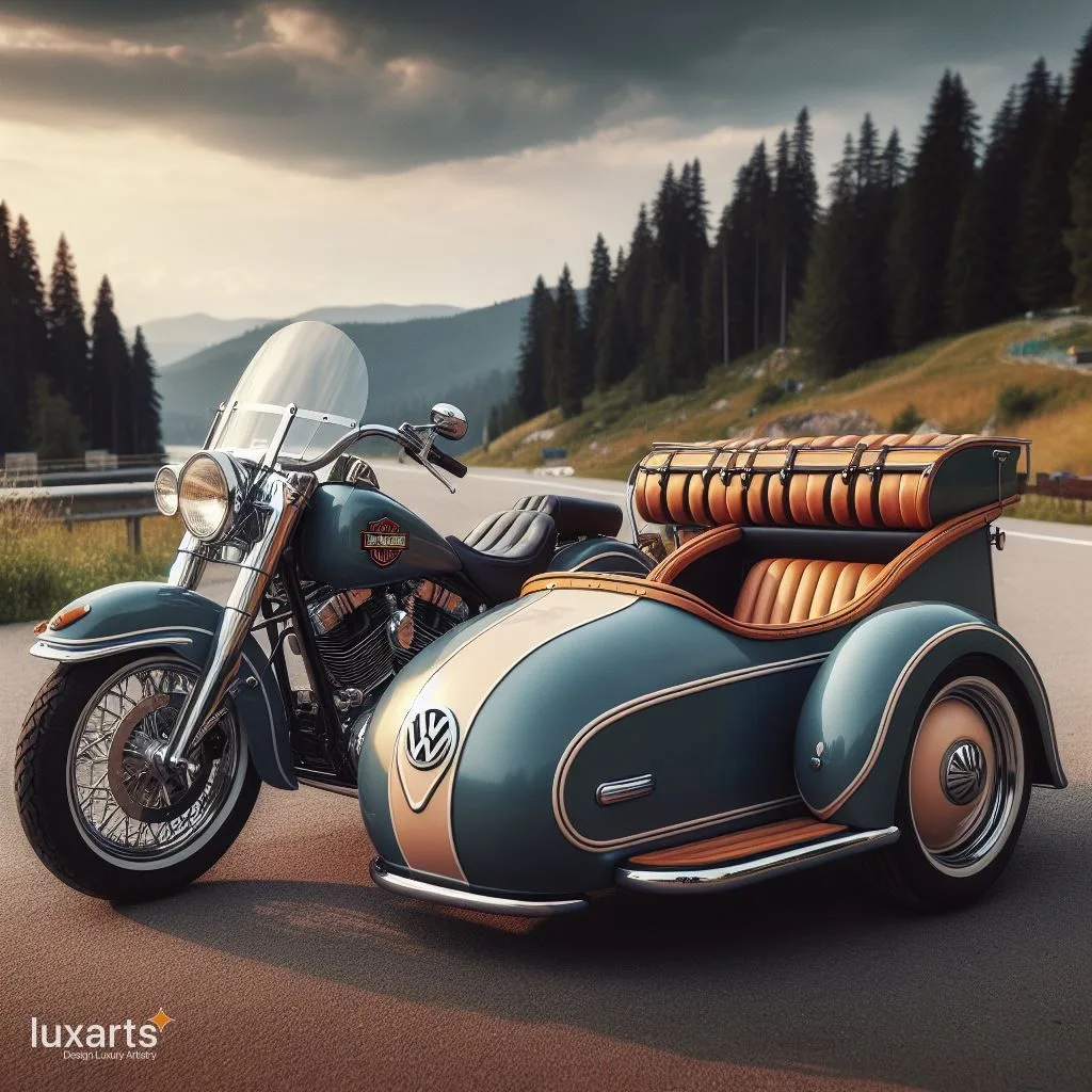 Harley Davidson and Volkswagen Sidecar: Cruising in Style luxarts sidecar vw x harley davidson 22 jpg