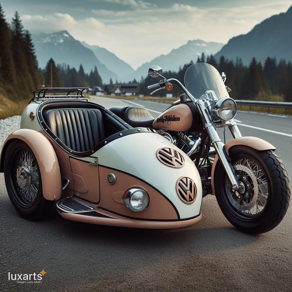 Harley Davidson and Volkswagen Sidecar: Cruising in Style luxarts sidecar vw x harley davidson 23 jpg
