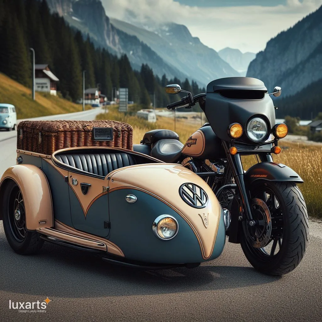 Harley Davidson and Volkswagen Sidecar: Cruising in Style luxarts sidecar vw x harley davidson 25 jpg