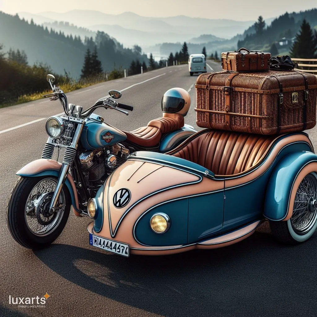 Harley Davidson and Volkswagen Sidecar: Cruising in Style luxarts sidecar vw x harley davidson 6 jpg