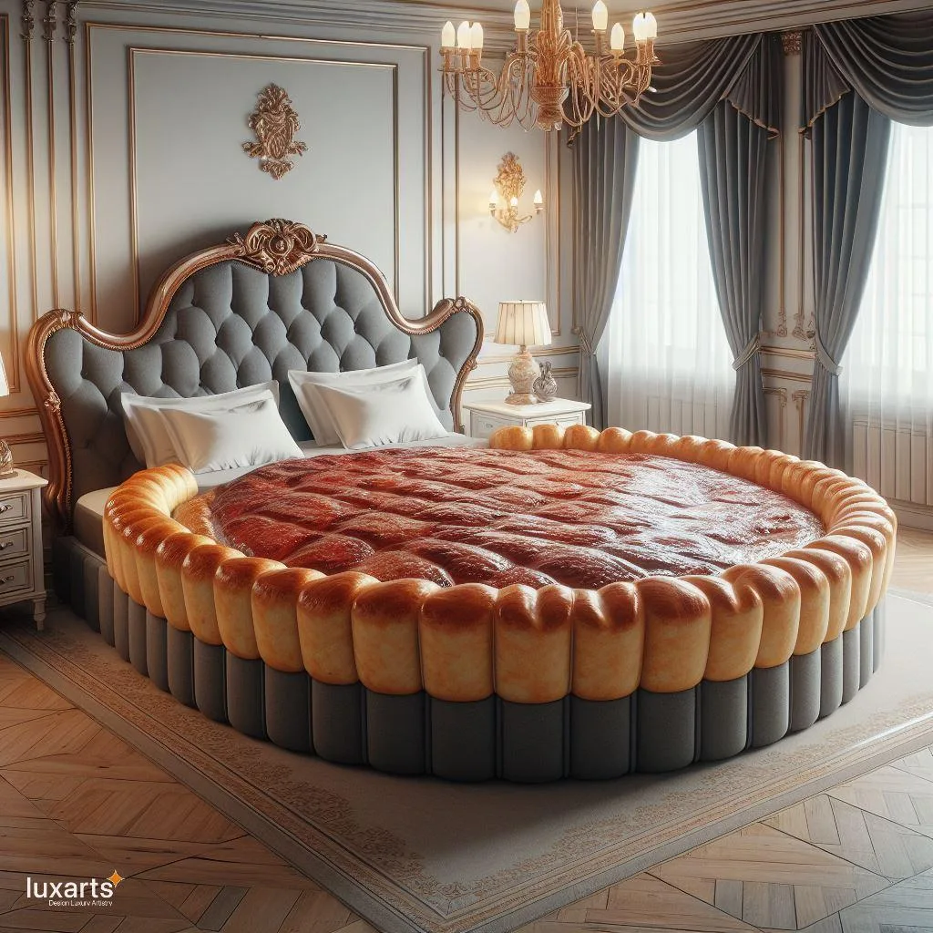 Sink into Savory Comfort: Steak Pie Inspired Bed for a Dreamy Night's Sleep luxarts steak pie inspired bed 0 jpg