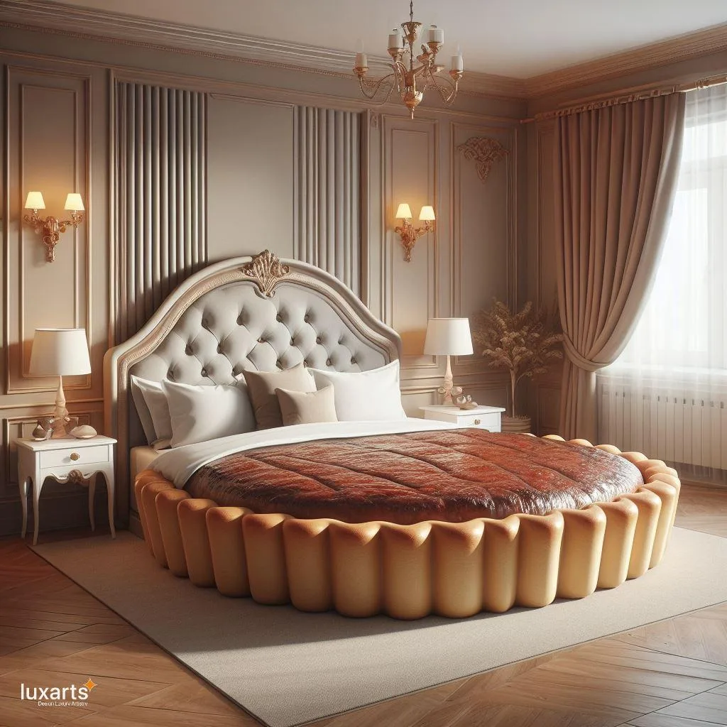 Sink into Savory Comfort: Steak Pie Inspired Bed for a Dreamy Night's Sleep luxarts steak pie inspired bed 8 jpg