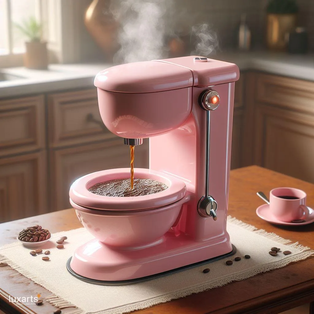Flushed with Flavor: Toilet-Inspired Coffee Maker for a Unique Brew Experience luxarts toilet inspired coffee maker 15 jpg