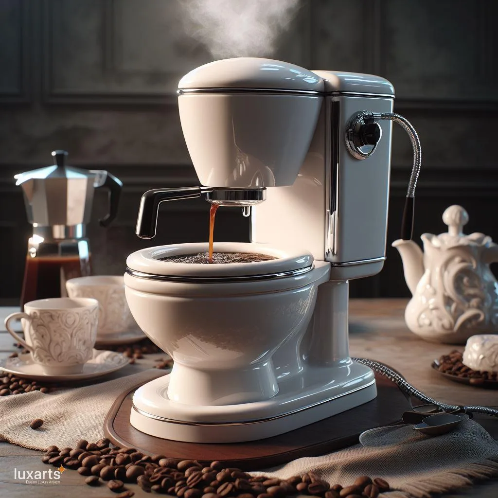 Flushed with Flavor: Toilet-Inspired Coffee Maker for a Unique Brew Experience luxarts toilet inspired coffee maker 6 jpg