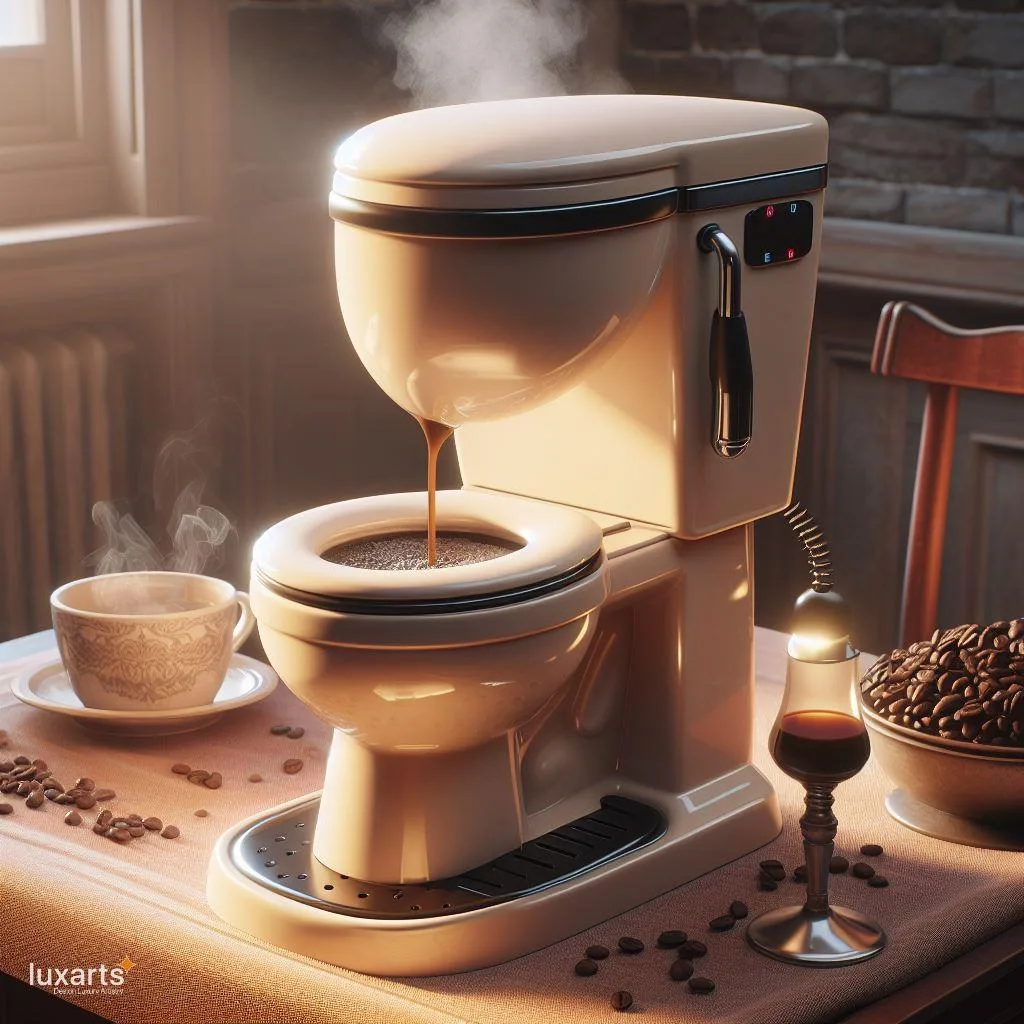 Flushed with Flavor: Toilet-Inspired Coffee Maker for a Unique Brew Experience luxarts toilet inspired coffee maker 9 jpg
