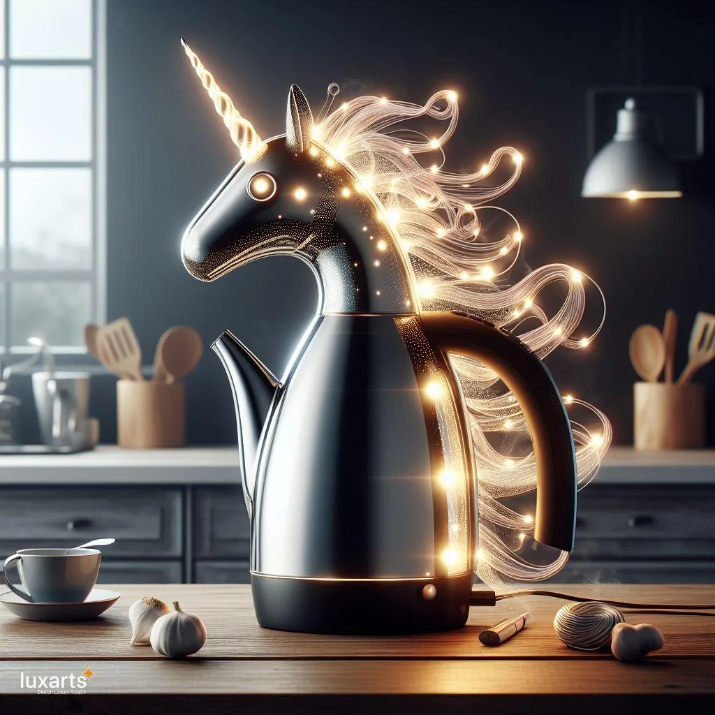 Whimsical Whistling: Unicorn-Inspired Kettle for Enchanting Tea Time luxarts unicorn inspired kettle 3 jpg