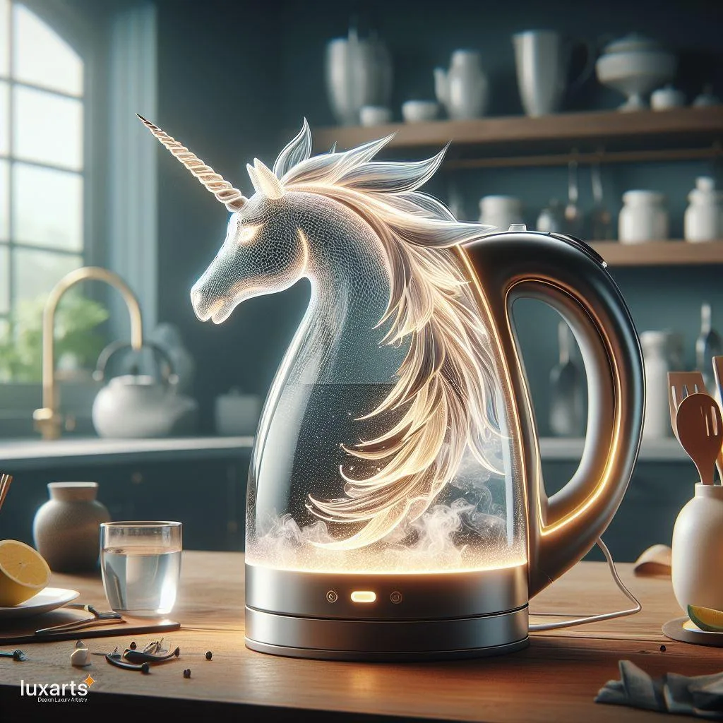 Whimsical Whistling: Unicorn-Inspired Kettle for Enchanting Tea Time luxarts unicorn inspired kettle 9 jpg
