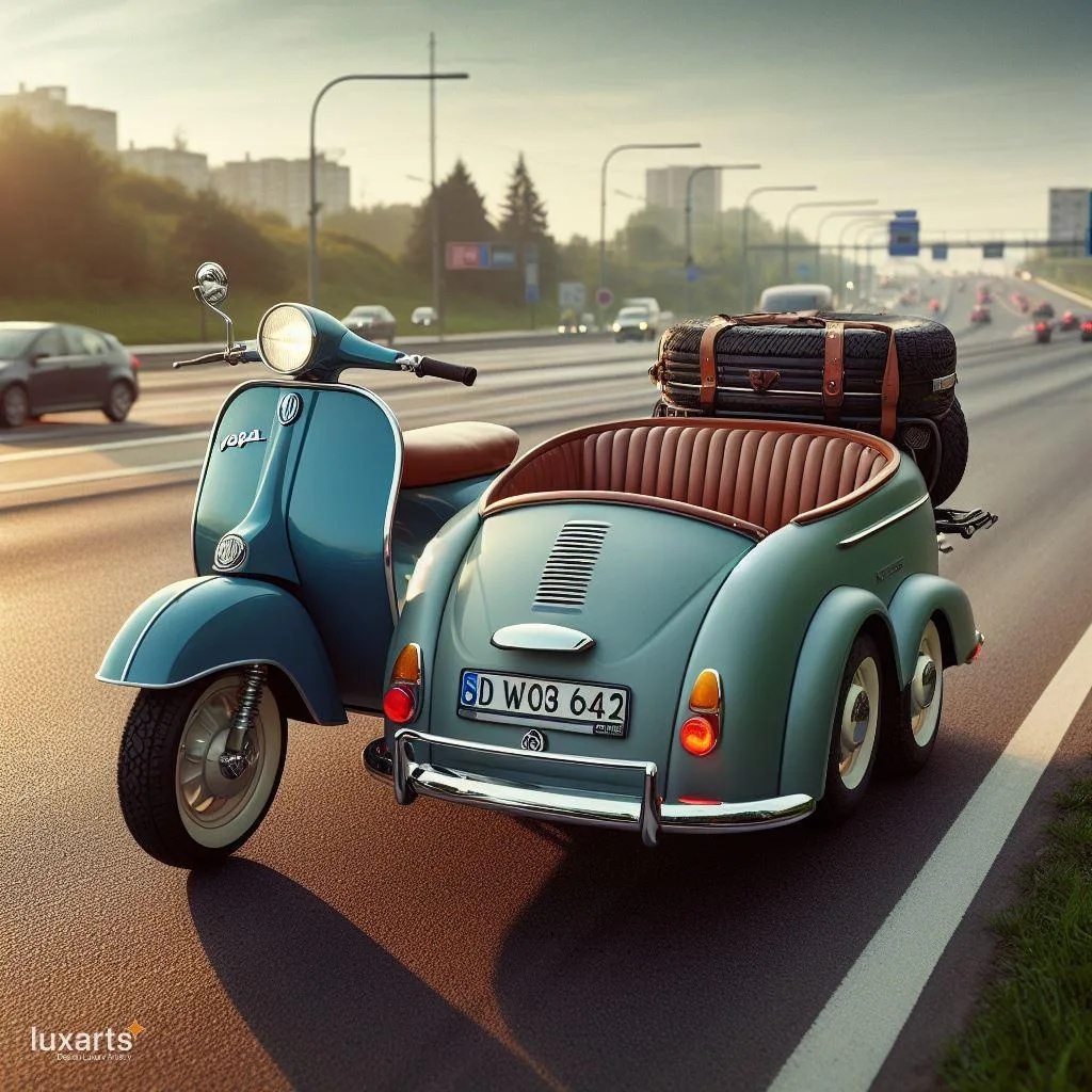 Vintage Ride: Vespa and Volkswagen Sidecars for Retro Adventures luxarts vespa and volkswagen sidecar 18 jpg