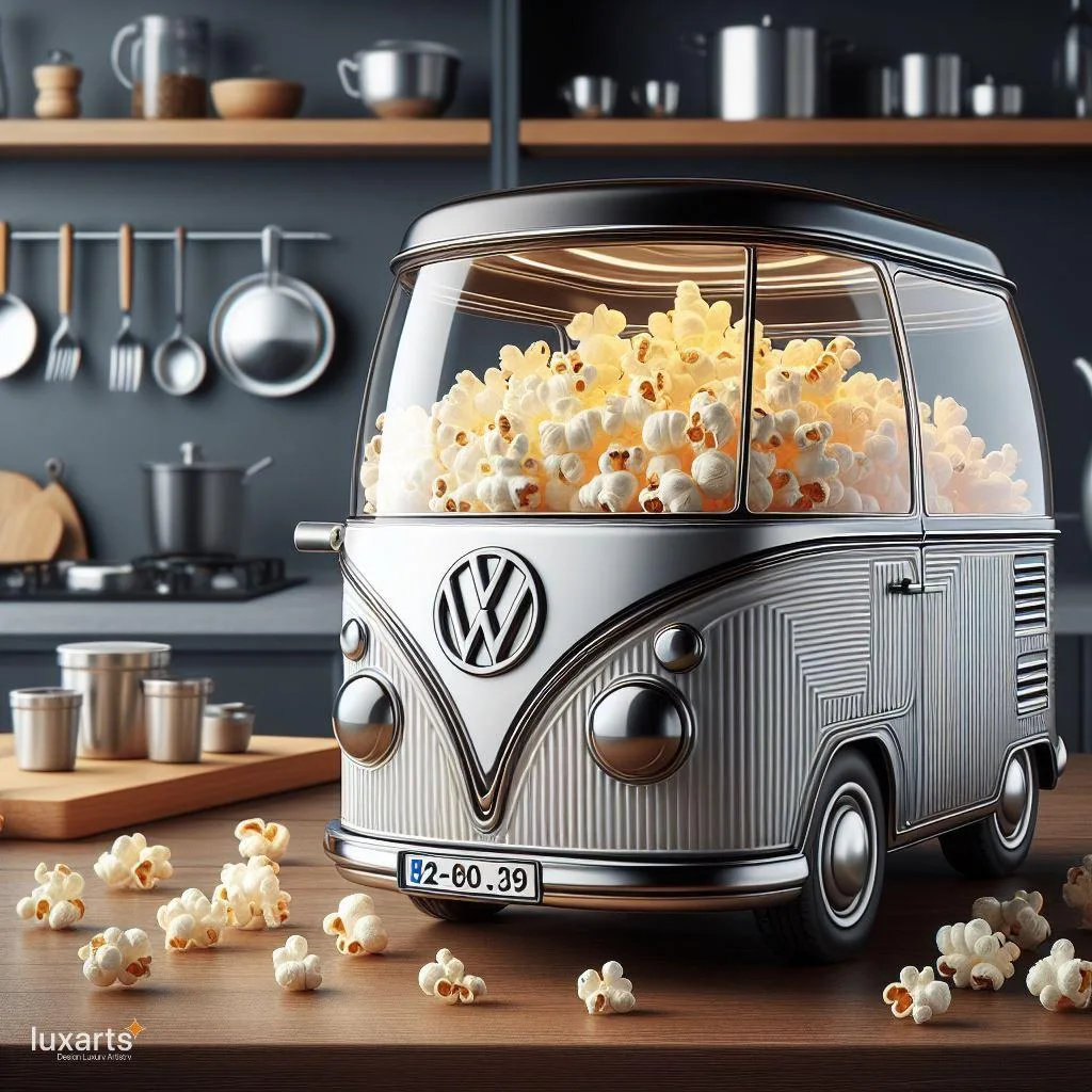 Retro Movie Nights: Volkswagen Bus-Inspired Airpop Popcorn Maker luxarts volkswagen bus airpop popcorn maker 10 jpg