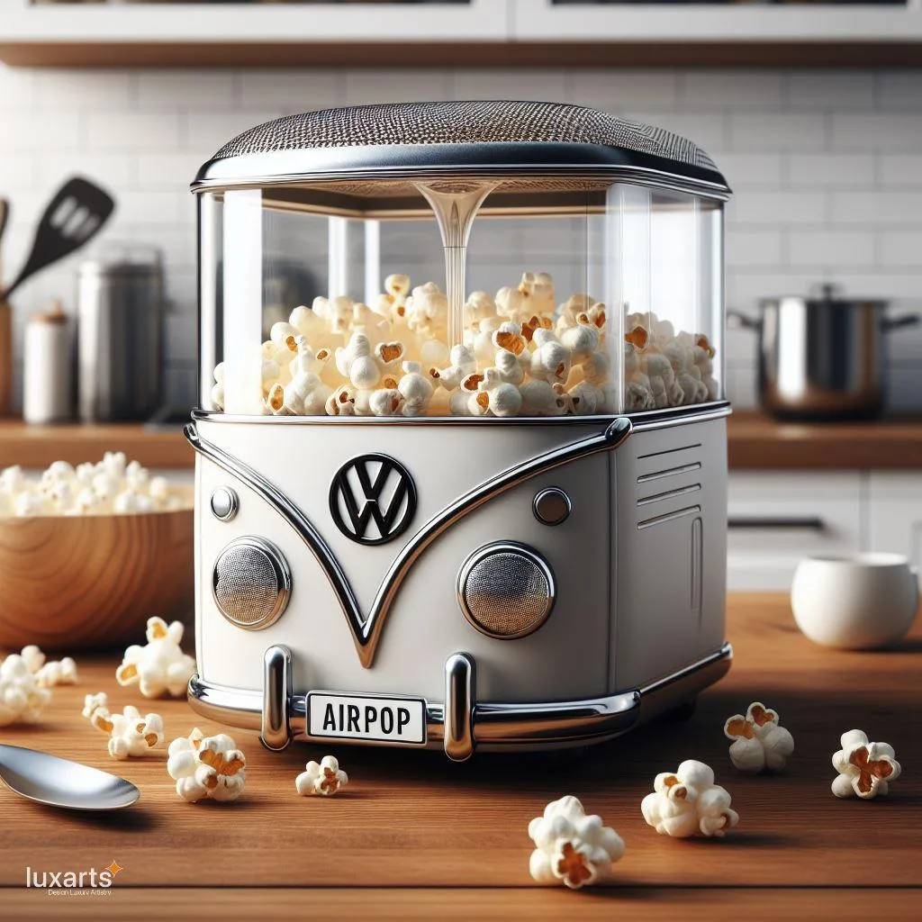 Retro Movie Nights: Volkswagen Bus-Inspired Airpop Popcorn Maker luxarts volkswagen bus airpop popcorn maker 14 jpg