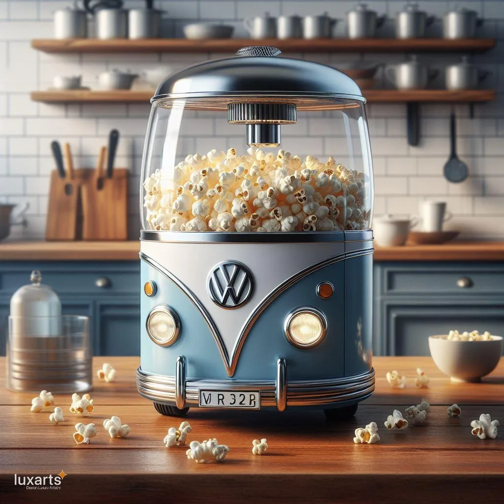 Retro Movie Nights: Volkswagen Bus-Inspired Airpop Popcorn Maker luxarts volkswagen bus airpop popcorn maker 15 jpg