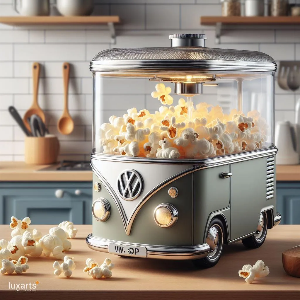 Retro Movie Nights: Volkswagen Bus-Inspired Airpop Popcorn Maker luxarts volkswagen bus airpop popcorn maker 17 jpg