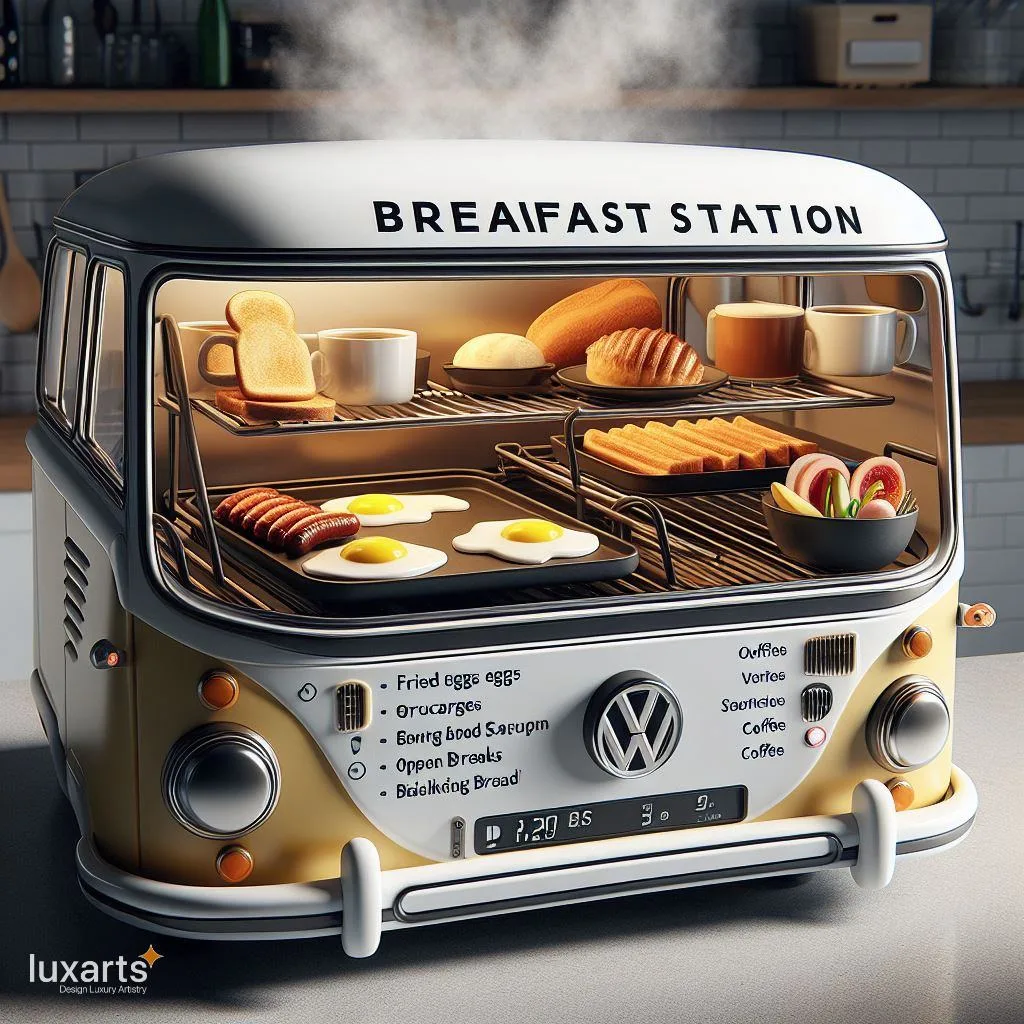 Retro Breakfast Vibes: Volkswagen Bus Inspired Breakfast Stations luxarts volkswagen bus breakfast stations 20 jpg