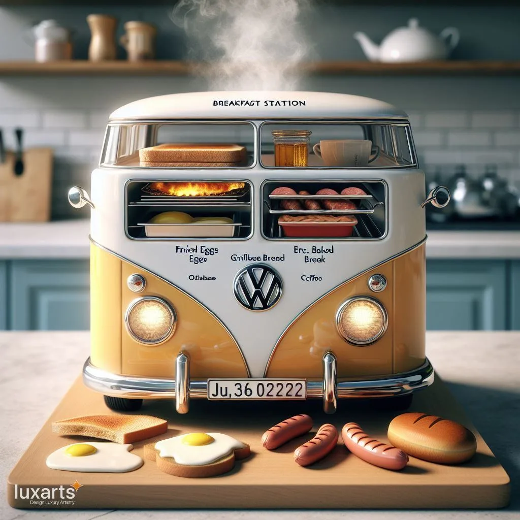 Retro Breakfast Vibes: Volkswagen Bus Inspired Breakfast Stations luxarts volkswagen bus breakfast stations 21 jpg