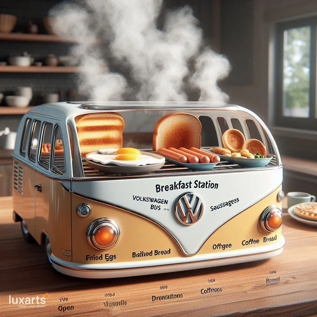 Retro Breakfast Vibes: Volkswagen Bus Inspired Breakfast Stations luxarts volkswagen bus breakfast stations 25 jpg