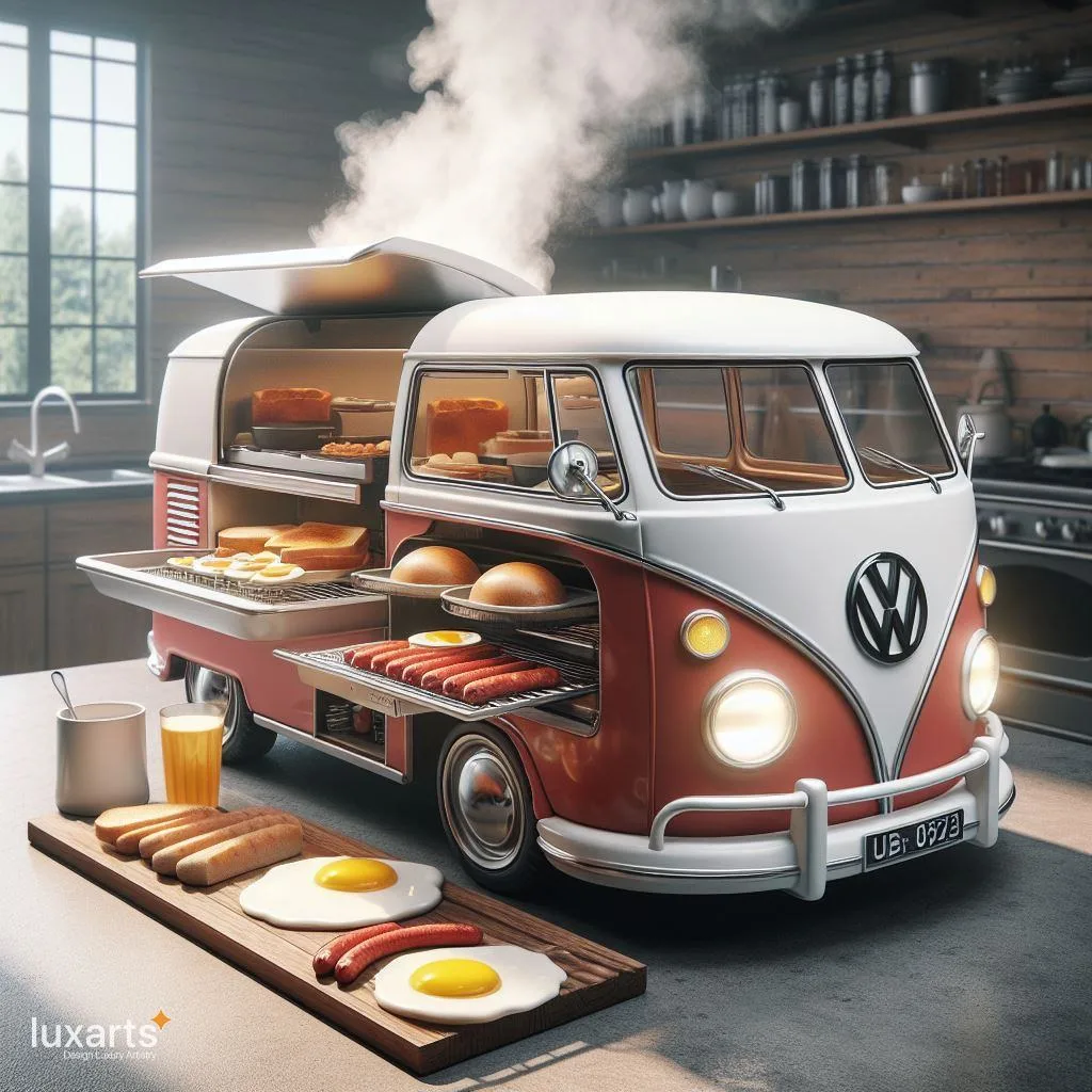 Retro Breakfast Vibes: Volkswagen Bus Inspired Breakfast Stations luxarts volkswagen bus breakfast stations 4 jpg
