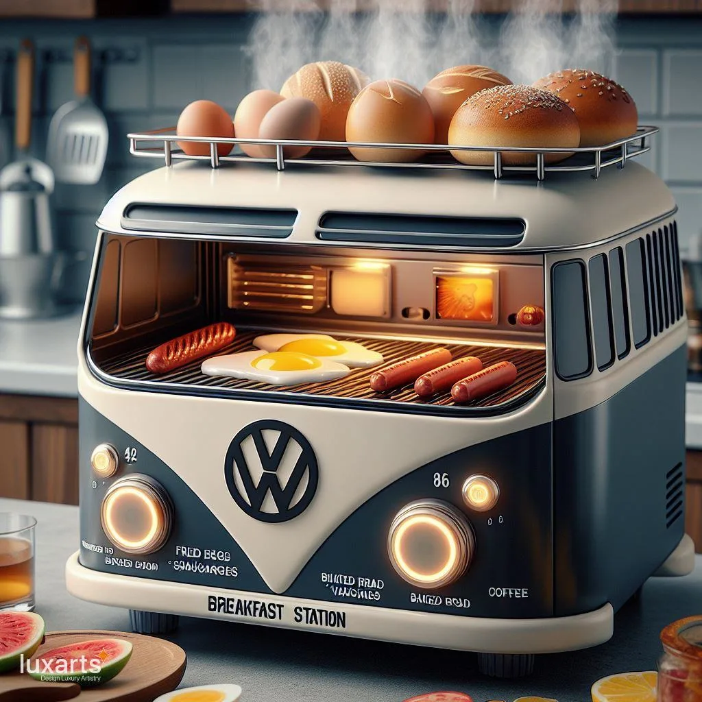 Retro Breakfast Vibes: Volkswagen Bus Inspired Breakfast Stations luxarts volkswagen bus breakfast stations 7 jpg