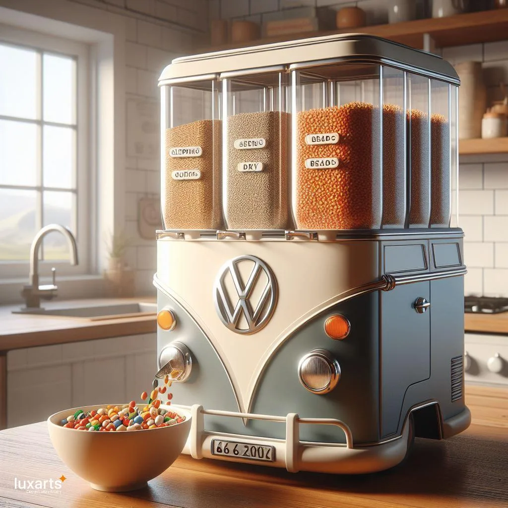 Retro Breakfast Vibes: Volkswagen Bus-Inspired Cereal Dispensers luxarts volkswagen bus cereal dispenser 0 jpg