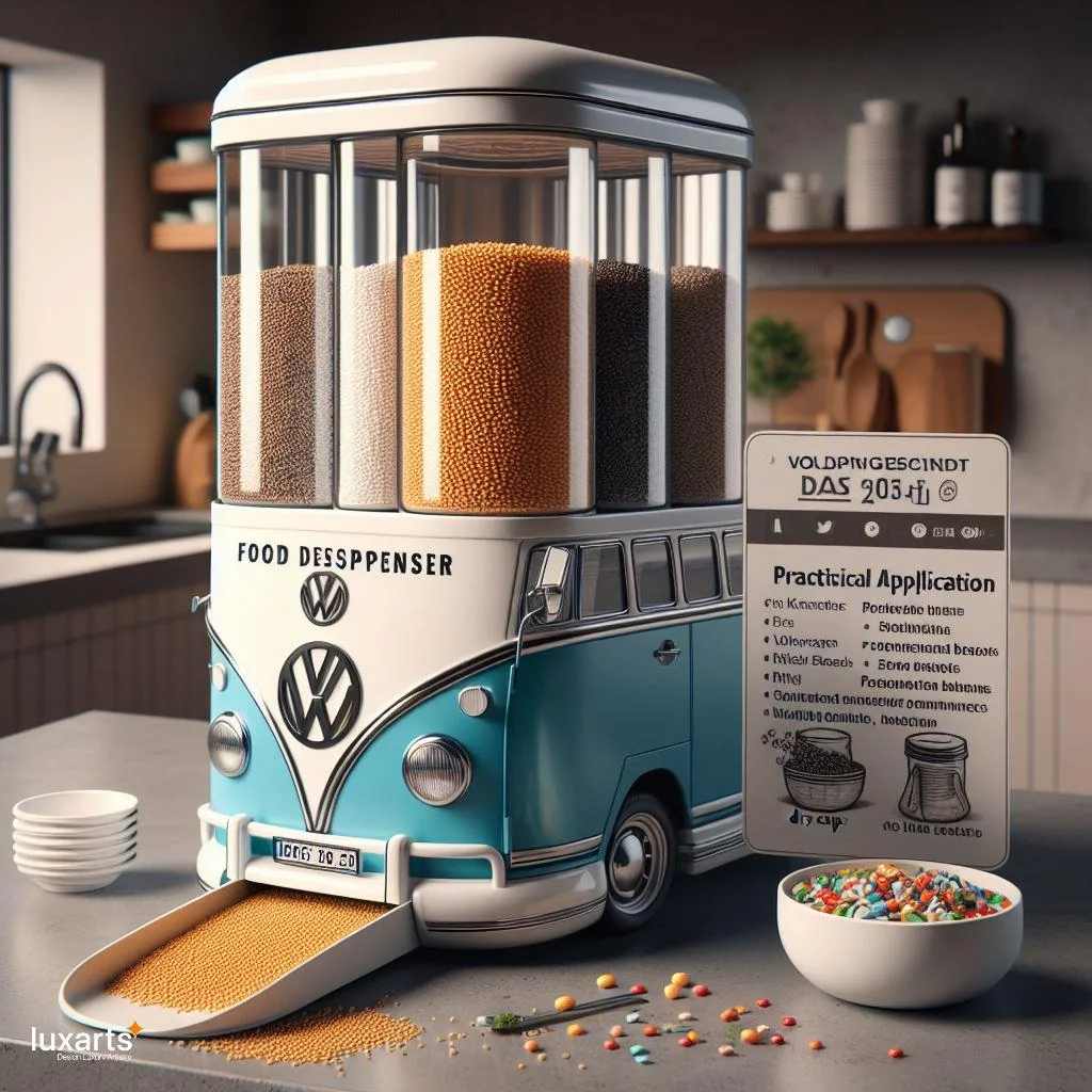 Retro Breakfast Vibes: Volkswagen Bus-Inspired Cereal Dispensers luxarts volkswagen bus cereal dispenser 10 jpg
