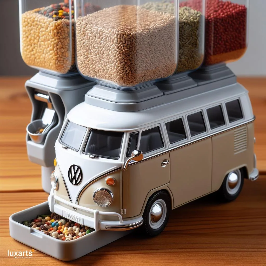 Retro Breakfast Vibes: Volkswagen Bus-Inspired Cereal Dispensers luxarts volkswagen bus cereal dispenser 12 jpg