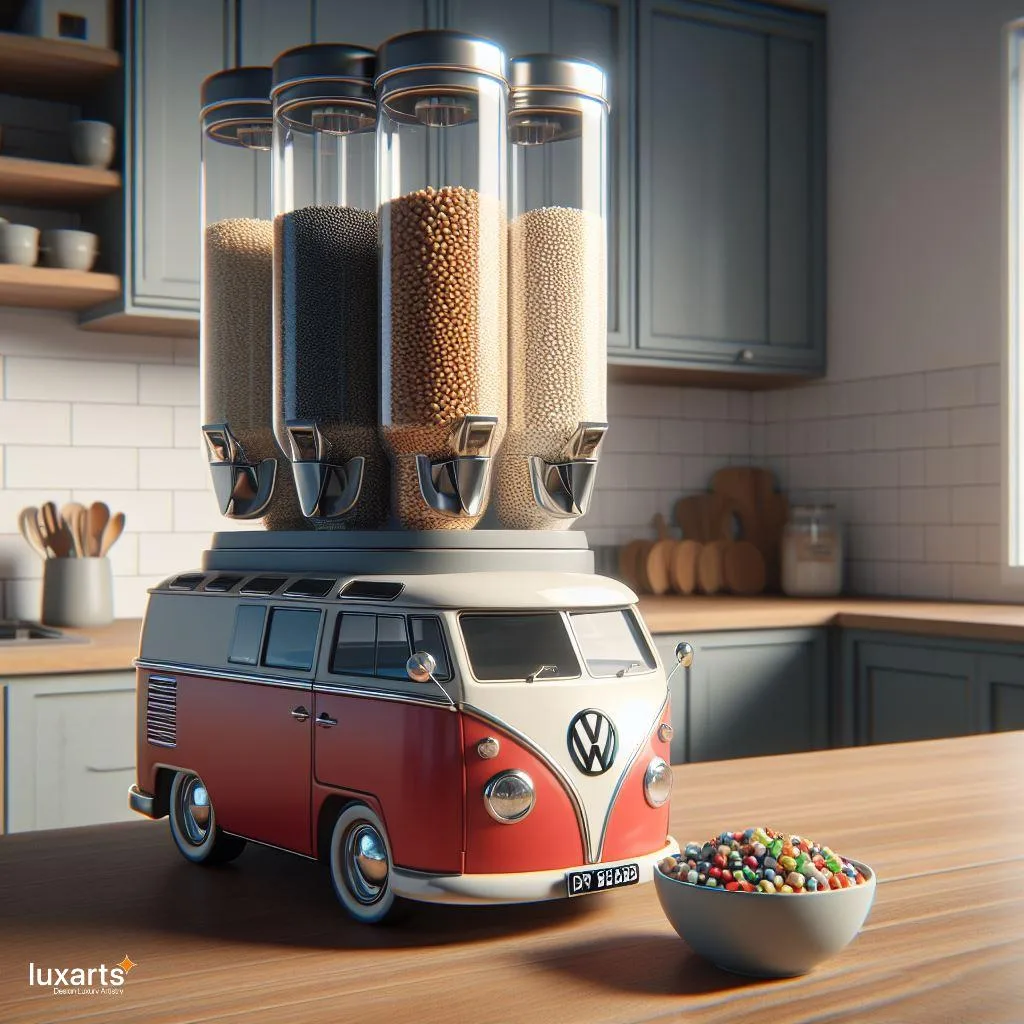 Retro Breakfast Vibes: Volkswagen Bus-Inspired Cereal Dispensers luxarts volkswagen bus cereal dispenser 17 jpg