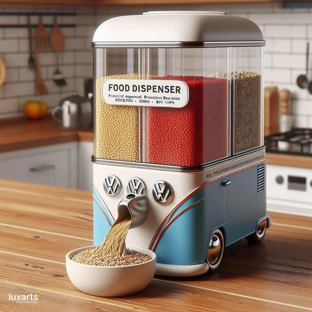 Retro Breakfast Vibes: Volkswagen Bus-Inspired Cereal Dispensers luxarts volkswagen bus cereal dispenser 18 jpg