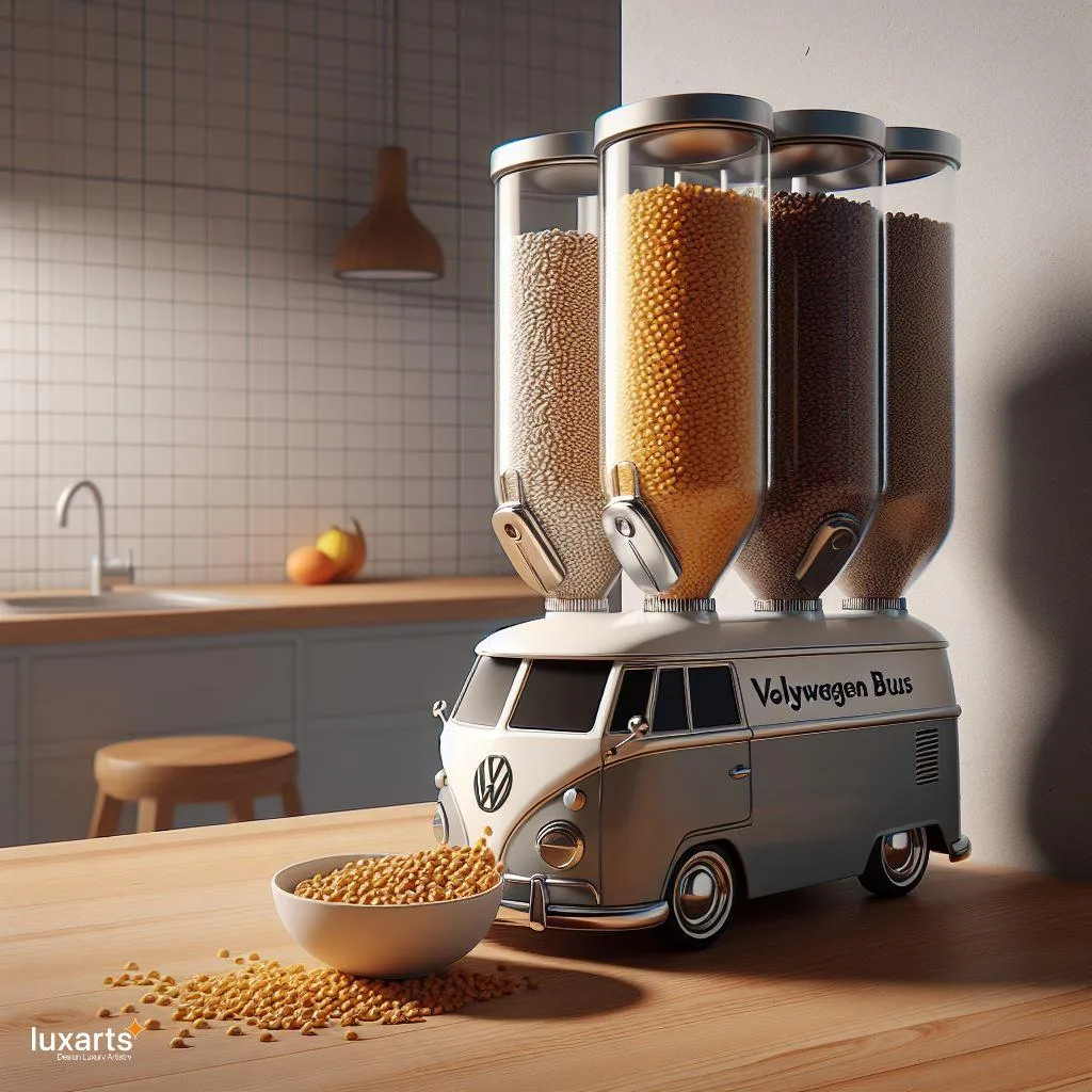Retro Breakfast Vibes: Volkswagen Bus-Inspired Cereal Dispensers luxarts volkswagen bus cereal dispenser 4 jpg