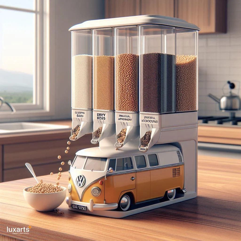 Retro Breakfast Vibes: Volkswagen Bus-Inspired Cereal Dispensers luxarts volkswagen bus cereal dispenser 5 jpg