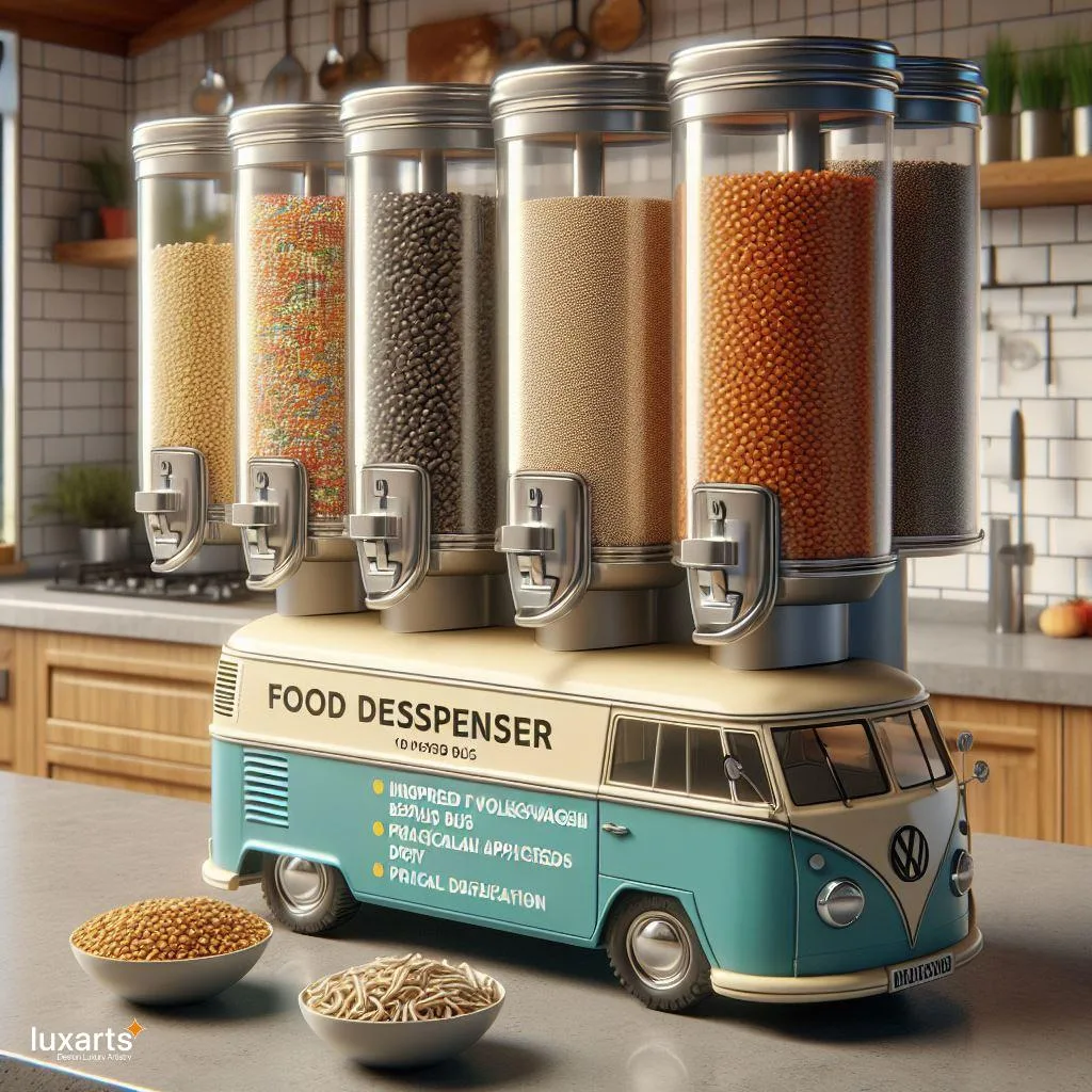 Retro Breakfast Vibes: Volkswagen Bus-Inspired Cereal Dispensers luxarts volkswagen bus cereal dispenser 9 jpg