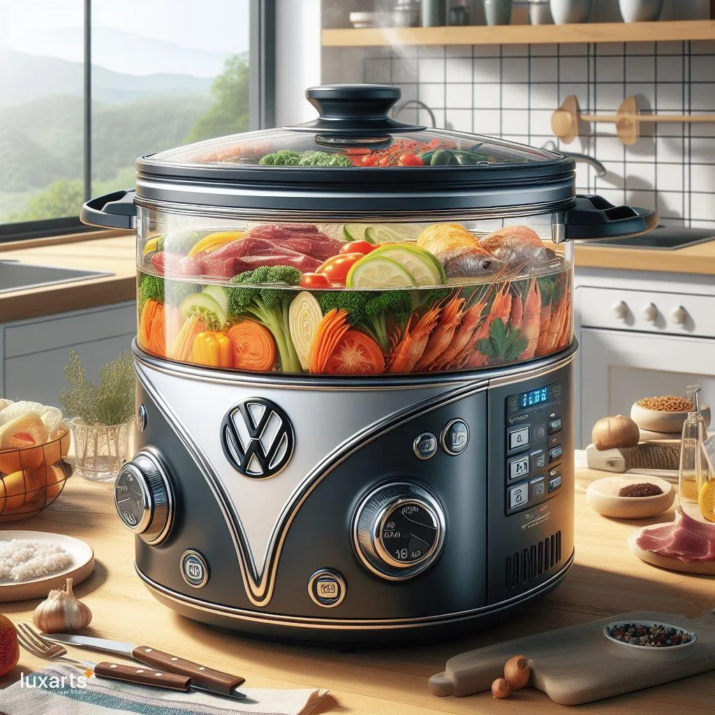 Volkswagen Bus Inspired Electric Hot Pots: Reviving Retro Vibes in Your Kitchen luxarts volkswagen bus hot pot electric 2 jpg