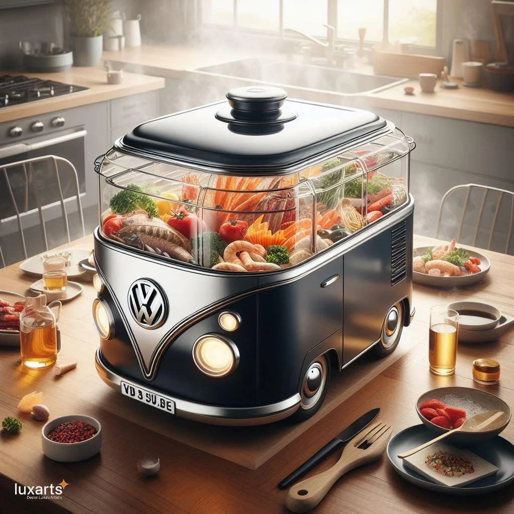 Volkswagen Bus Inspired Electric Hot Pots: Reviving Retro Vibes in Your Kitchen luxarts volkswagen bus hot pot electric 4 jpg