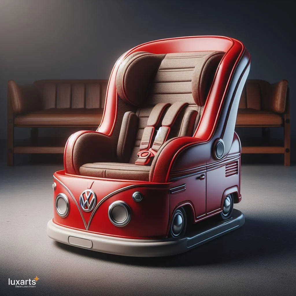 Cruise in Comfort: Volkswagen Bus-Inspired Car Seat for Retro Road Trips luxarts volkswagen bus inspired car seat 1 jpg