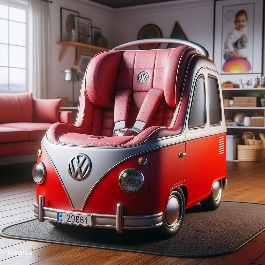 Cruise in Comfort: Volkswagen Bus-Inspired Car Seat for Retro Road Trips