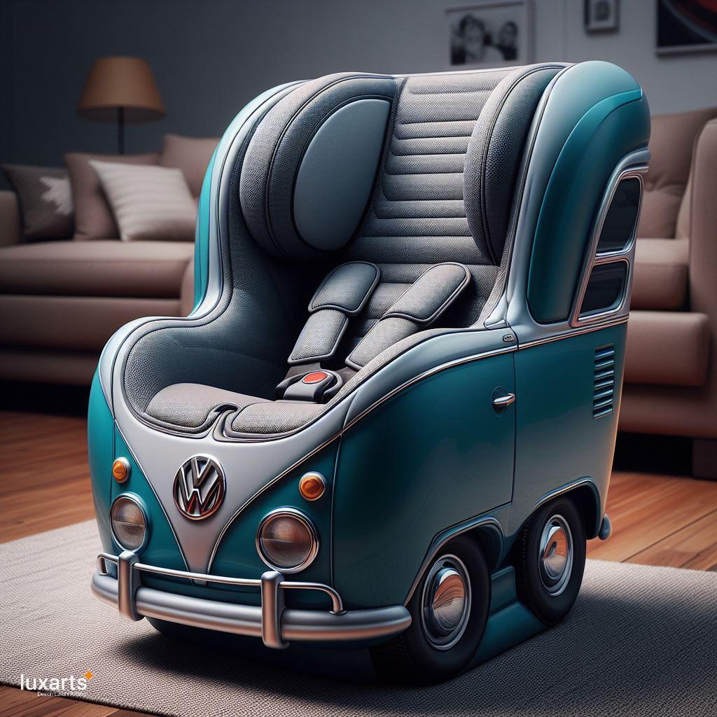 Cruise in Comfort: Volkswagen Bus-Inspired Car Seat for Retro Road Trips luxarts volkswagen bus inspired car seat 3