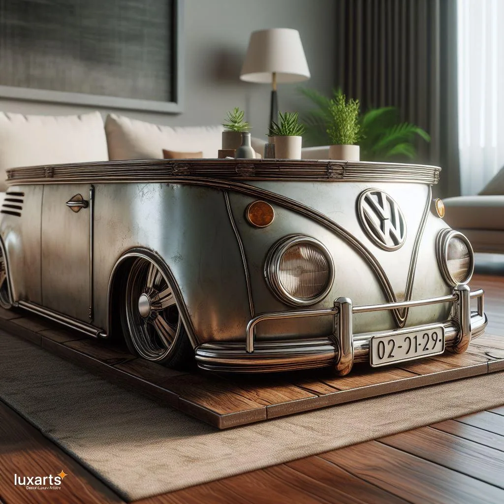 Vintage Charm: Volkswagen Bus-Inspired Coffee Tables for Retro Décor luxarts volkswagen bus inspired coffee table 0 jpg