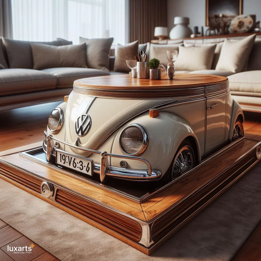 Vintage Charm: Volkswagen Bus-Inspired Coffee Tables for Retro Décor luxarts volkswagen bus inspired coffee table 1 jpg