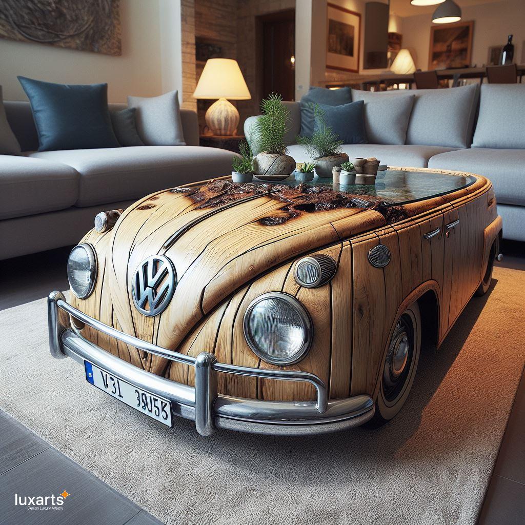 Vintage Charm: Volkswagen Bus-Inspired Coffee Tables for Retro Décor luxarts volkswagen bus inspired coffee table 2