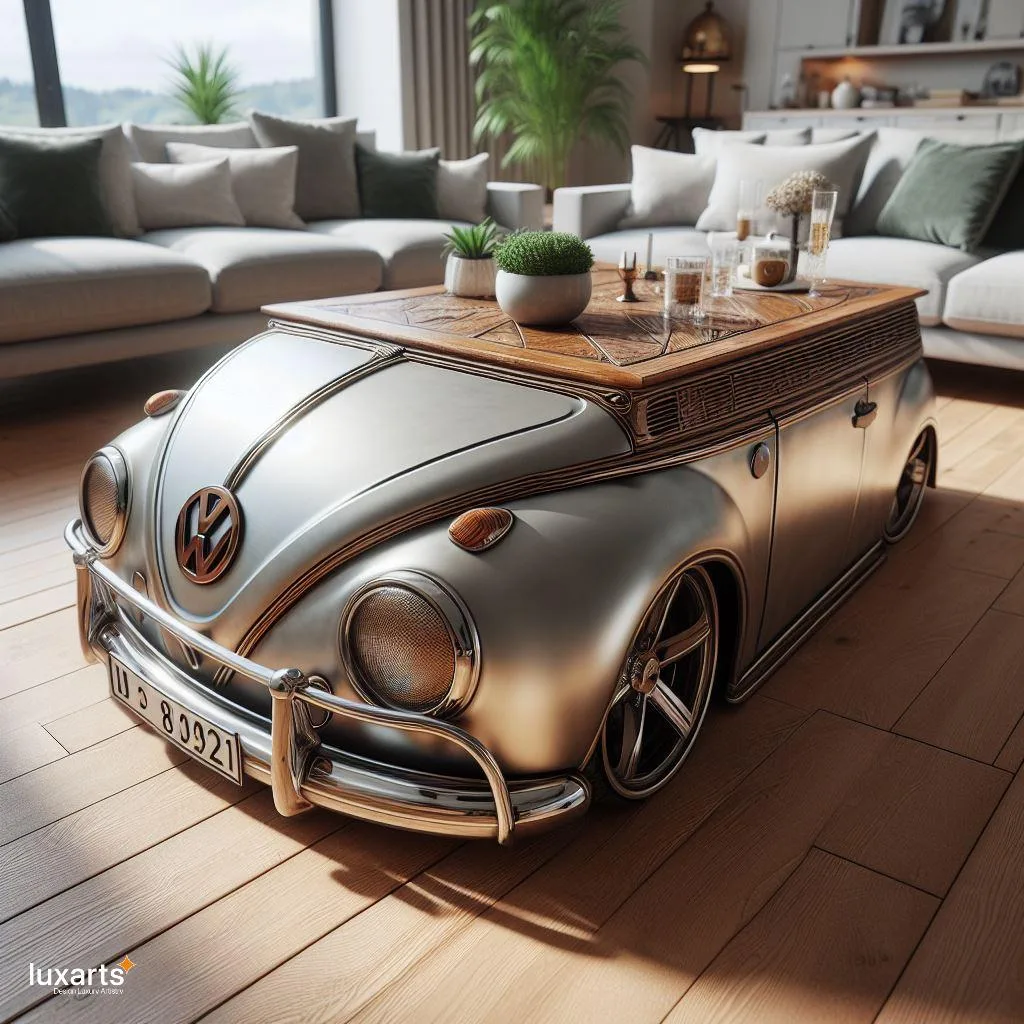 Vintage Charm: Volkswagen Bus-Inspired Coffee Tables for Retro Décor