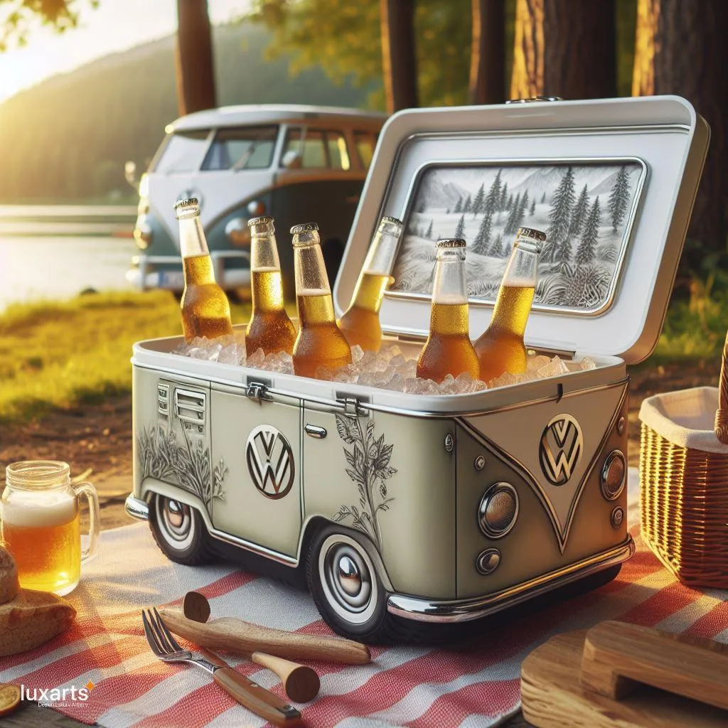 Retro Cool: Volkswagen Bus-Inspired Ice Box for Chilled Refreshments luxarts volkswagen bus inspired ice box 16 jpg