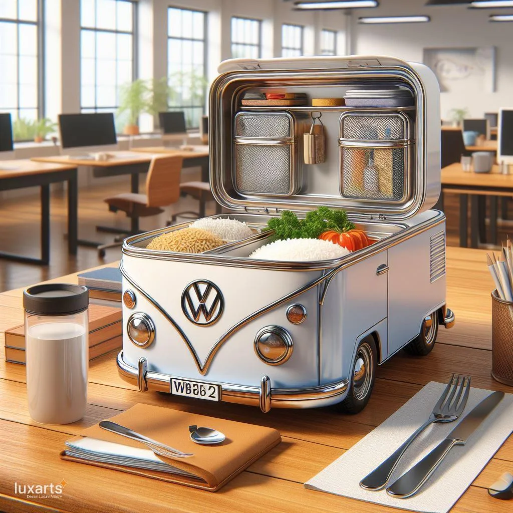 Volkswagen Bus Inspired Lunch Box: Retro Style for Your Meals luxarts volkswagen bus inspired lunch box 1 jpg