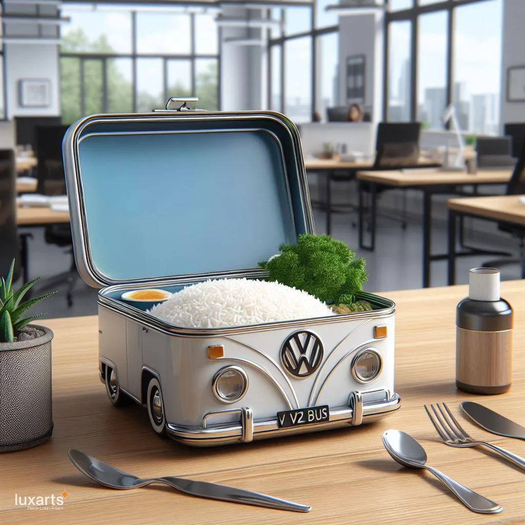 Volkswagen Bus Inspired Lunch Box: Retro Style for Your Meals luxarts volkswagen bus inspired lunch box 4 jpg