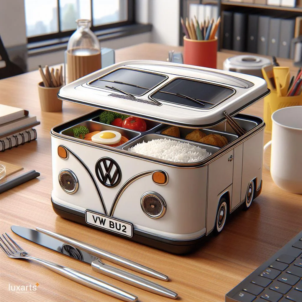 Volkswagen Bus Inspired Lunch Box: Retro Style for Your Meals luxarts volkswagen bus inspired lunch box 6 jpg