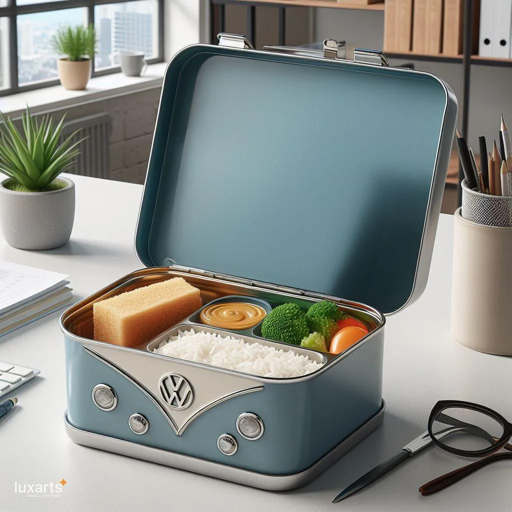 Volkswagen Bus Inspired Lunch Box: Retro Style for Your Meals luxarts volkswagen bus inspired lunch box 8 jpg