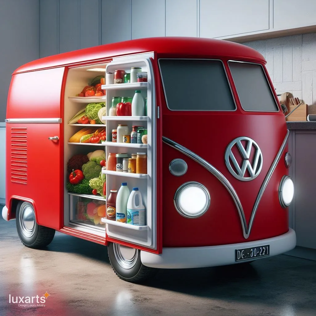 Cruising in Style: Volkswagen Bus Inspired Refrigerator luxarts volkswagen bus inspired refrigerator 1 jpg