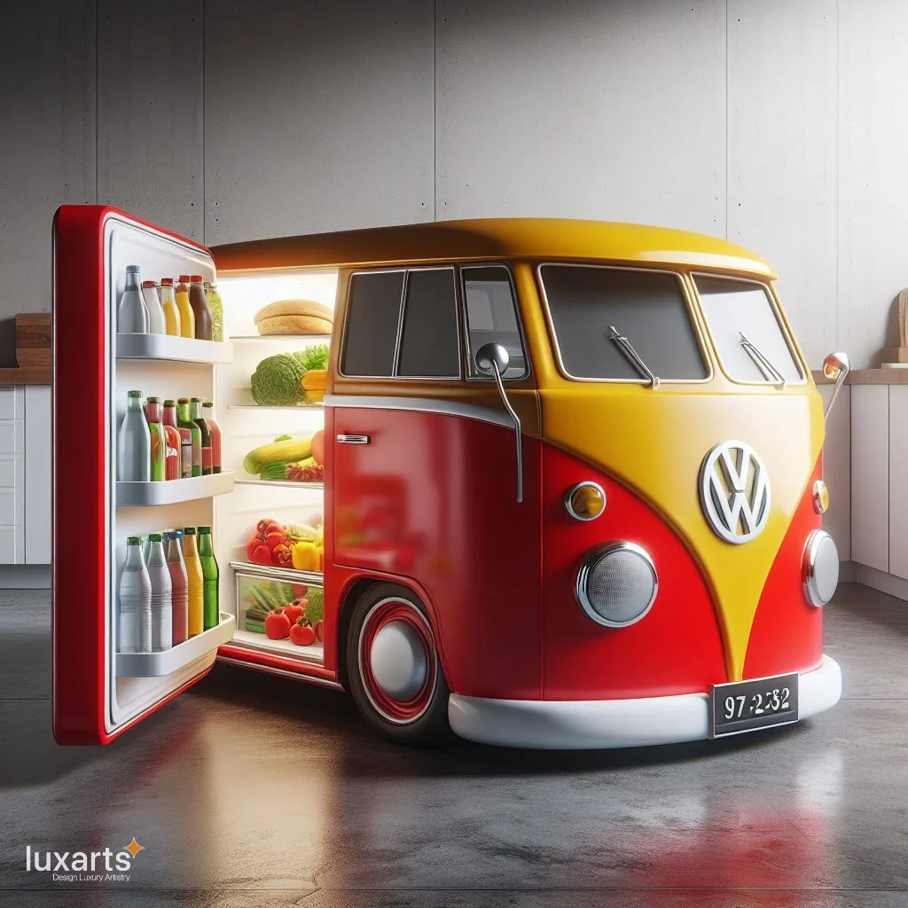 Cruising in Style: Volkswagen Bus Inspired Refrigerator luxarts volkswagen bus inspired refrigerator 10 jpg