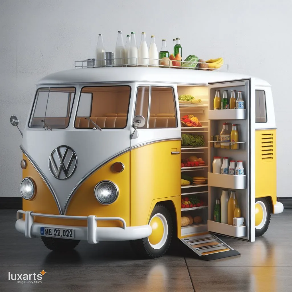 Cruising in Style: Volkswagen Bus Inspired Refrigerator luxarts volkswagen bus inspired refrigerator 12 jpg