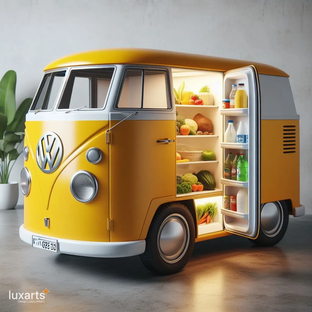 Cruising in Style: Volkswagen Bus Inspired Refrigerator luxarts volkswagen bus inspired refrigerator 13 jpg