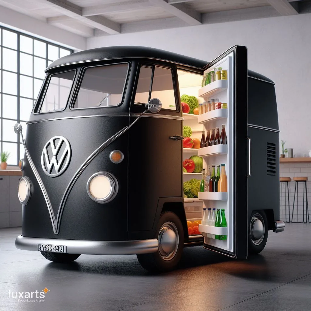 Cruising in Style: Volkswagen Bus Inspired Refrigerator luxarts volkswagen bus inspired refrigerator 14 jpg