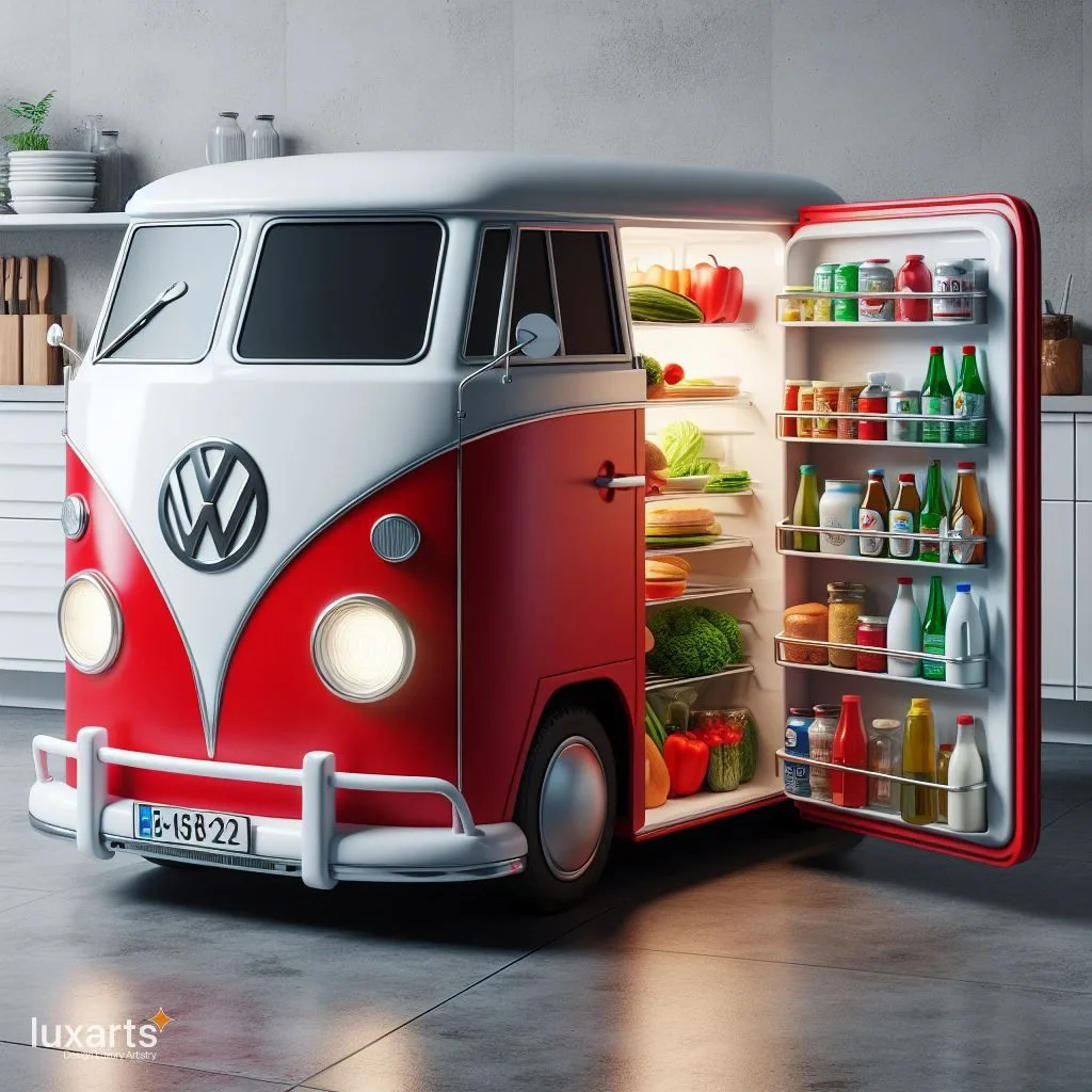 Cruising in Style: Volkswagen Bus Inspired Refrigerator